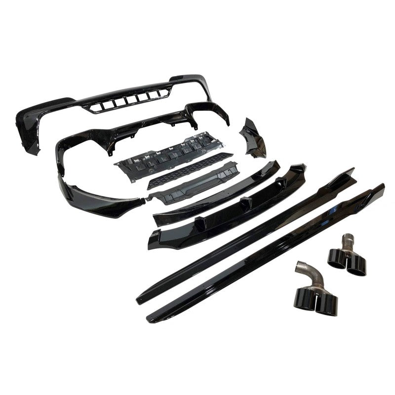 SPOILER DIFFUSER Body Kit BMW X3 G01 2018-2021 Look M Performance Glossy Black