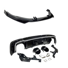 VOOR SPOILER + ACHTER Diffuser Audi A4 2020+ Look RS4 ABS