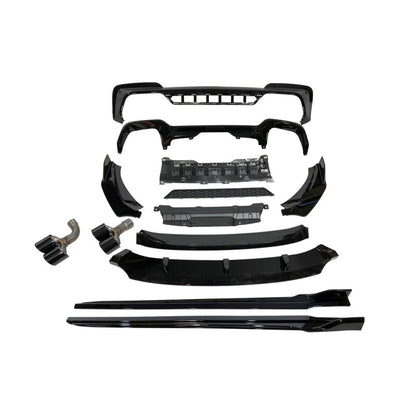 SPOILER DIFFUSER Body Kit BMW X3 G01 2018-2021 Look M Performance Glossy Black