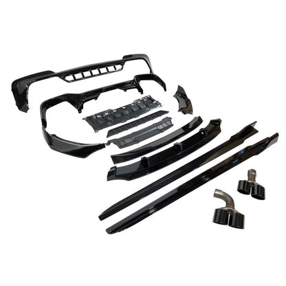 SPOILER DIFFUSER Body Kit BMW X3 G01 2018-2021 Look M Performance Glossy Black