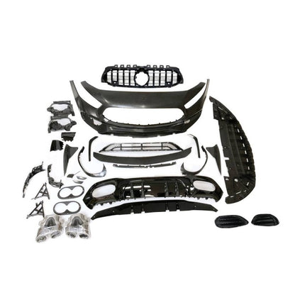 Front Bumper + Rear Diffuser Body Kit Mercedes W177 Look A45