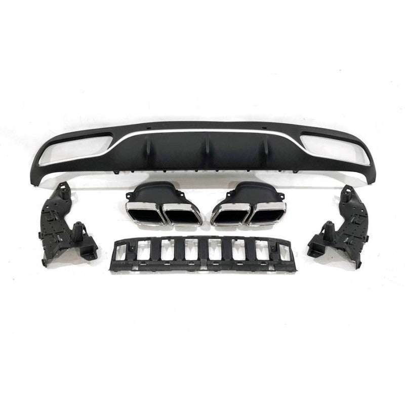Front Bumper and Rear Diffuser Mercedes W205 (2014–2018) Coupé – Look AMG C63
