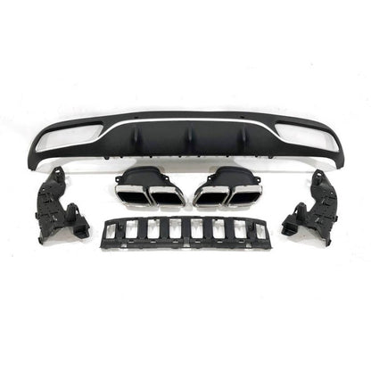 Front Bumper and Rear Diffuser Mercedes W205 (2014–2018) Coupé – Look AMG C63