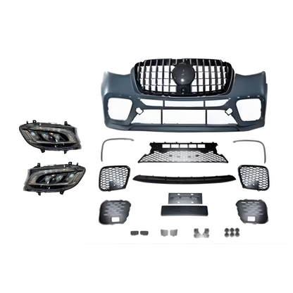 Mercedes Sprinter W907 2018+ AMG Look Voorbumper met Koplampen