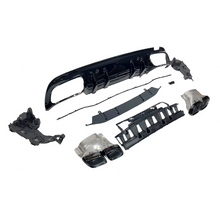 Achterdiffuser Mercedes W205 (2019) Sedan & Station – Look C63 Zwart